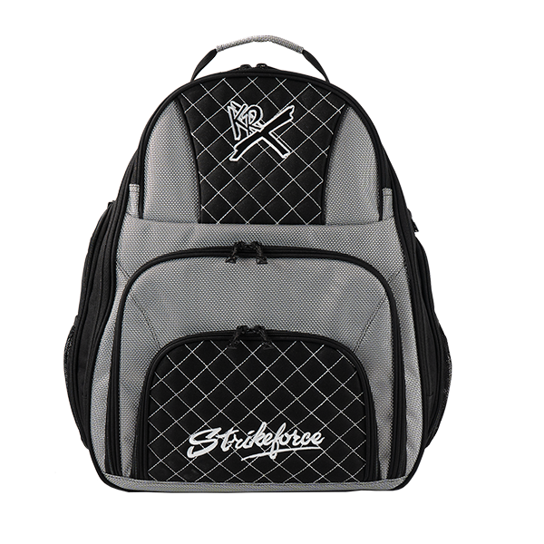 KR Strikeforce Deuce 2 Ball Backpack - Silver bowling bag