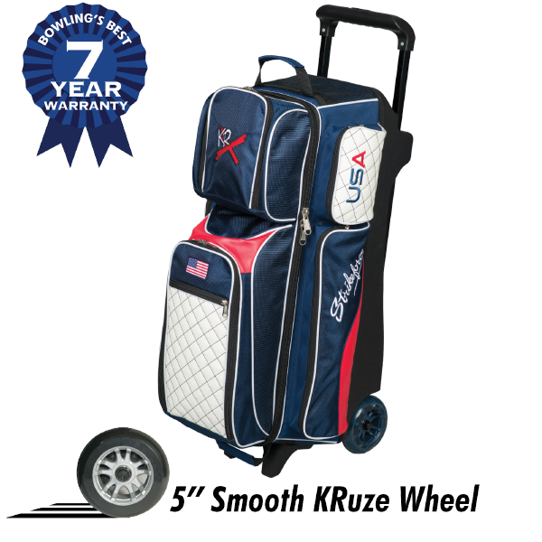 KR Strikeforce Royal Flush Triple Roller Bowling Bag