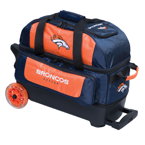 KR Strikeforce NFL Denver Broncos 2 Ball Roller Bowling Bag