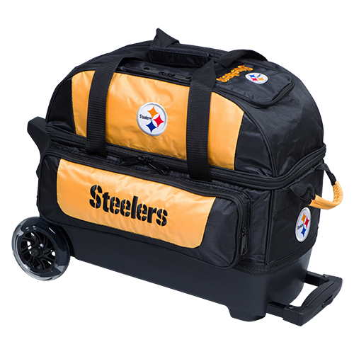 KR Strikeforce NFL Pittsburgh Steelers 2 Ball Roller Bowling Bag
