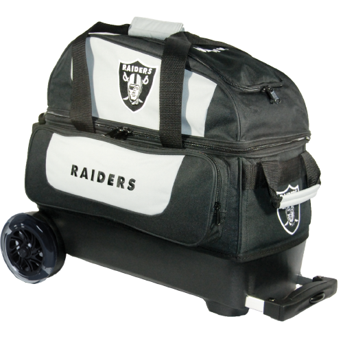 KR Strikeforce NFL Las Vegas Raiders 2 Ball Roller Bowling Bag