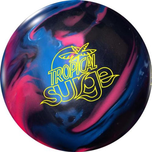 Storm Tropical Surge - Black/Blue/Pink bowling ball – front view