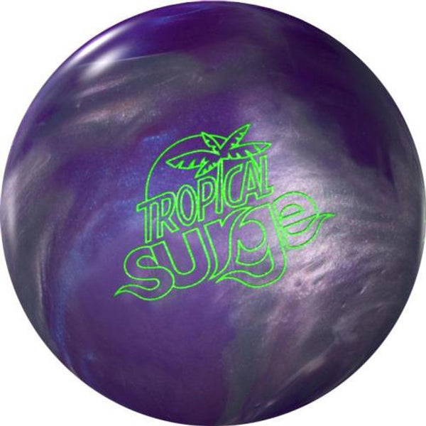 Storm Tropical Surge - Purple/Silver bowling ball – front view