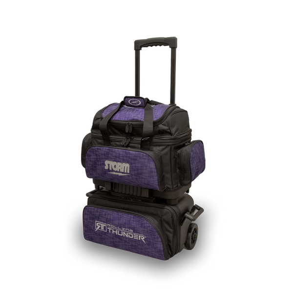 Storm Rolling Thunder 4 Ball Roller - Abstract Purple/Black bowling bag