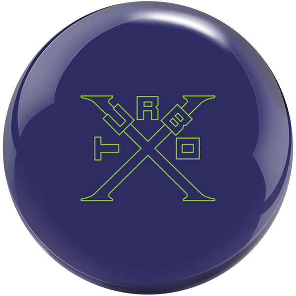 Ebonite Turbo X bowling ball – front view