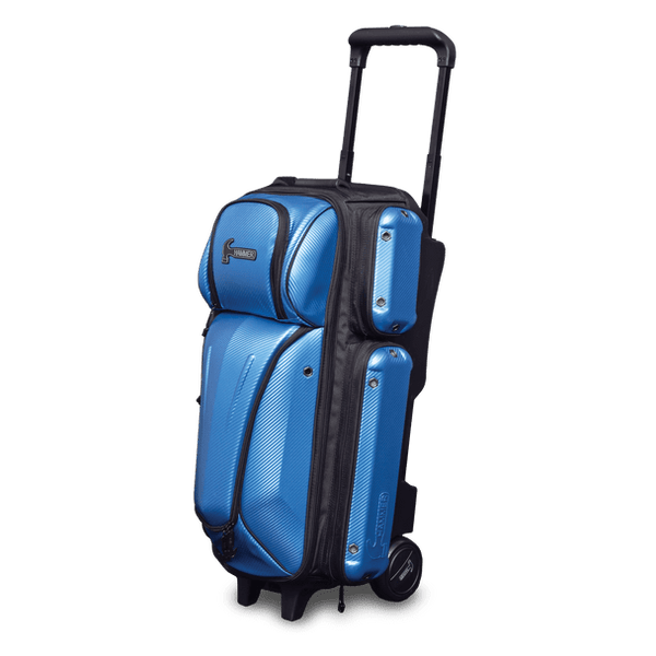 Hammer Carbon Shield Triple Roller Bowling Bag - Blue Bowling Bag