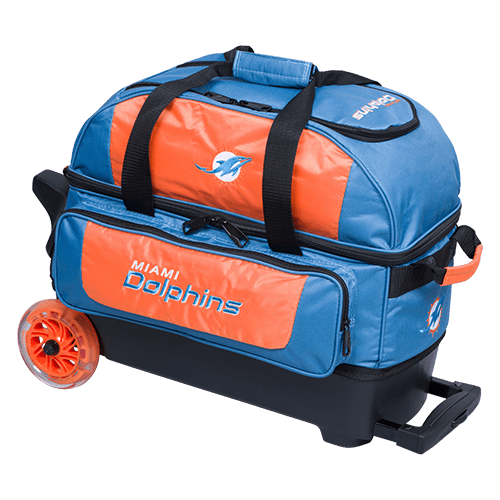 KR Strikeforce NFL Miami Dolphins 2 Ball Roller Bowling Bag Bowling Bags