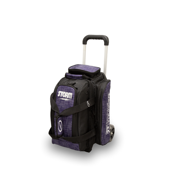 Storm Rolling Thunder 2 Ball Roller Bowling Bag - Abstract Purple/Black - Abstract Purple/Black