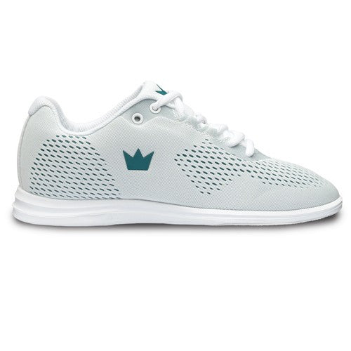 Brunswick Axis Women's Bowling Shoes - White/Teal