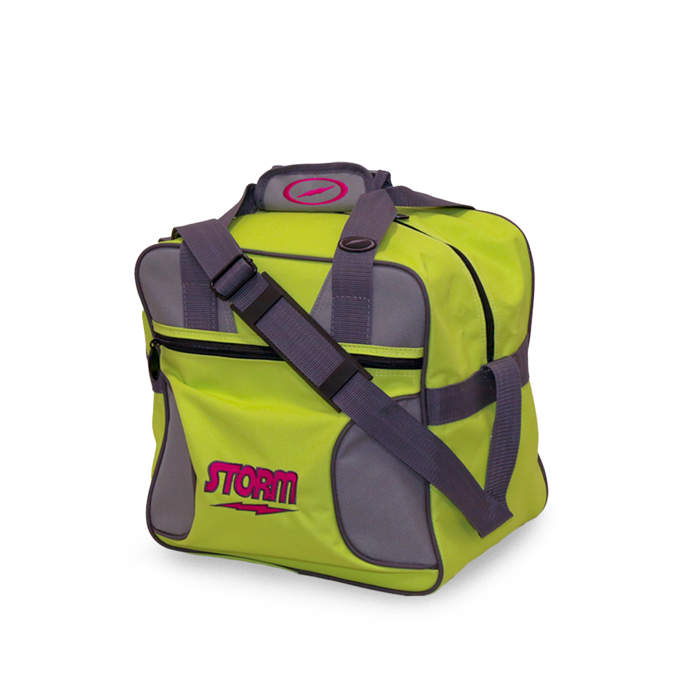 Storm Solo 1-Ball Tote - Lime/Grey