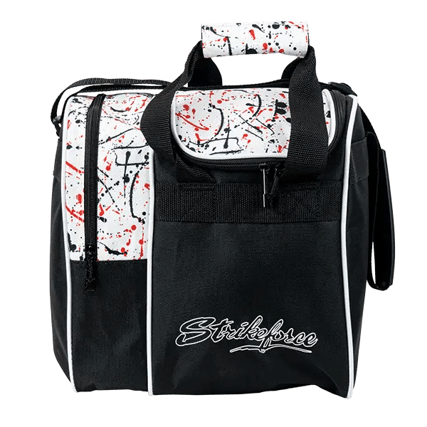 KR Strikeforce Rook Single Tote - White/Black/Red Splash