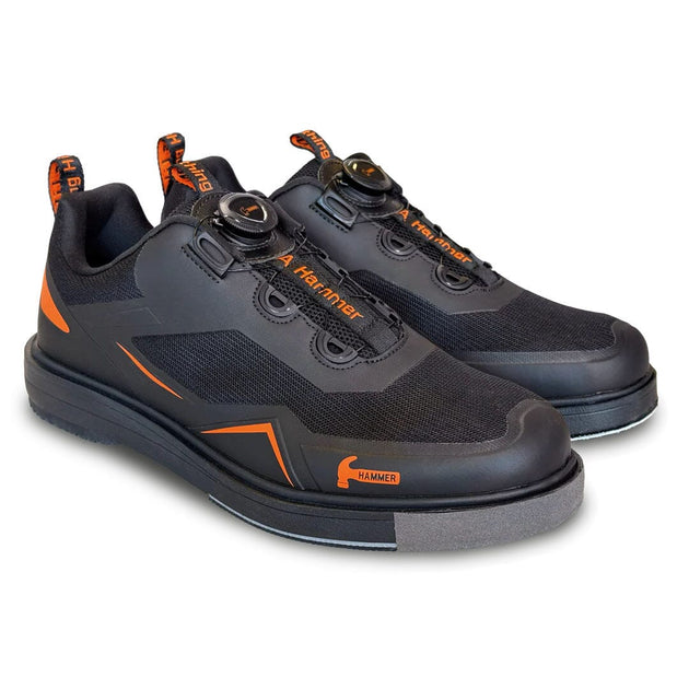 Hammer Men's Vibe Bowling Shoes - Black/Orange - Right Hand