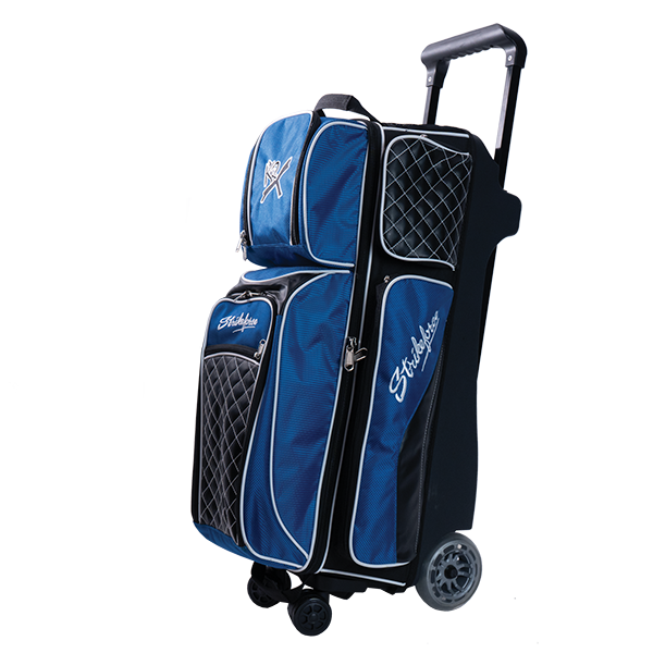 KR Strikeforce Royal Flush 360 Swivel Triple Roller bowling bag