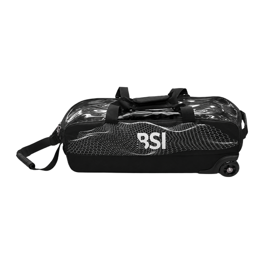 BSI Triple Tote Big Wheel Bowling Bag - Black