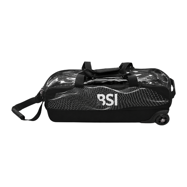 BSI Triple Tote Big Wheel Bowling Bag - Black