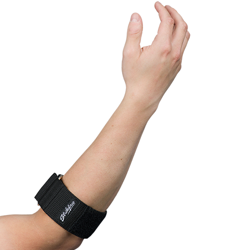 KR Strikeforce Elbow Support worn below the elbow
