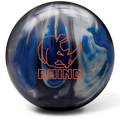 Brunswick Rhino Bowling Ball - Black/Blue/Silver Pearl