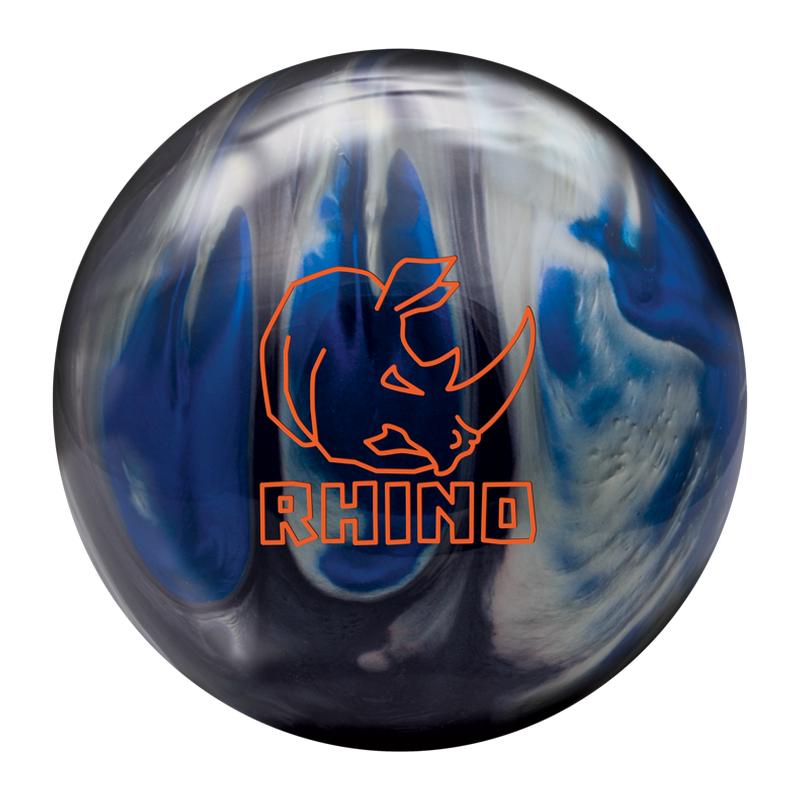 Brunswick Rhino Bowling Ball - Black/Blue/Silver Pearl