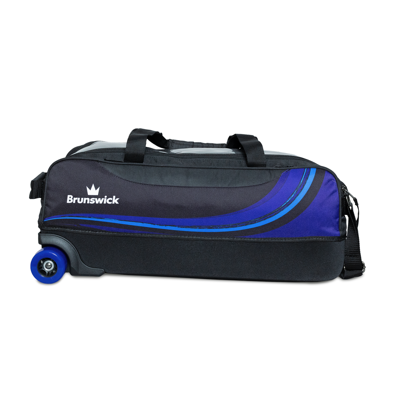Brunswick Punisher Plus Triple Tote - Black/Blue - Black/Blue