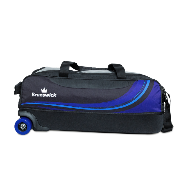 Brunswick Punisher Plus Triple Tote - Black/Blue - Black/Blue