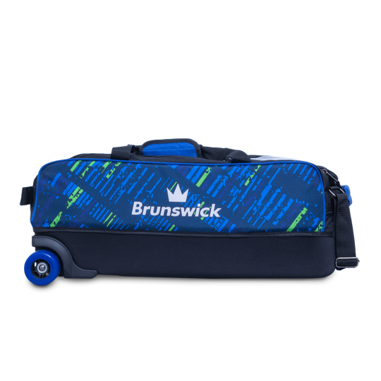 Brunswick Punisher Triple Tote - Blue/Green - Blue/Green