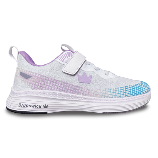 Brunswick Youth Strike Zone Bowling Shoes - Strike Zone White/Teal