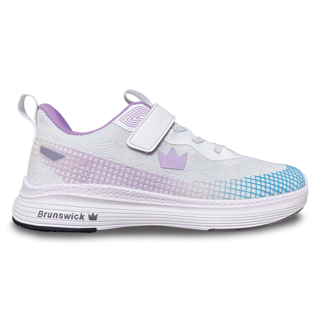 Brunswick Youth Strike Zone Bowling Shoes - Strike Zone White/Teal