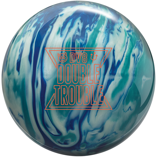 DV8 Double Trouble bowling ball – front view