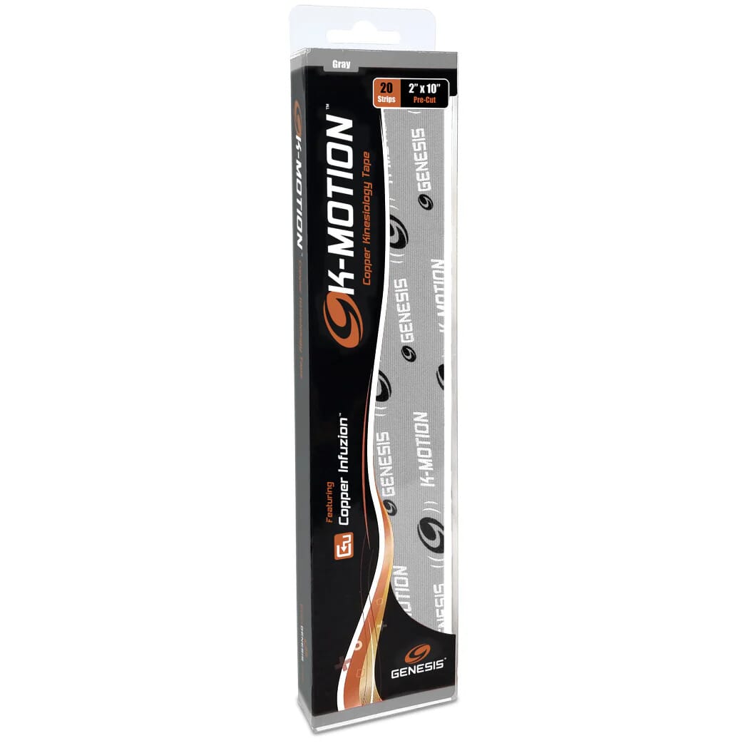 Genesis K-Motion Grey Pre-Cut 2 Inch Strips (20)