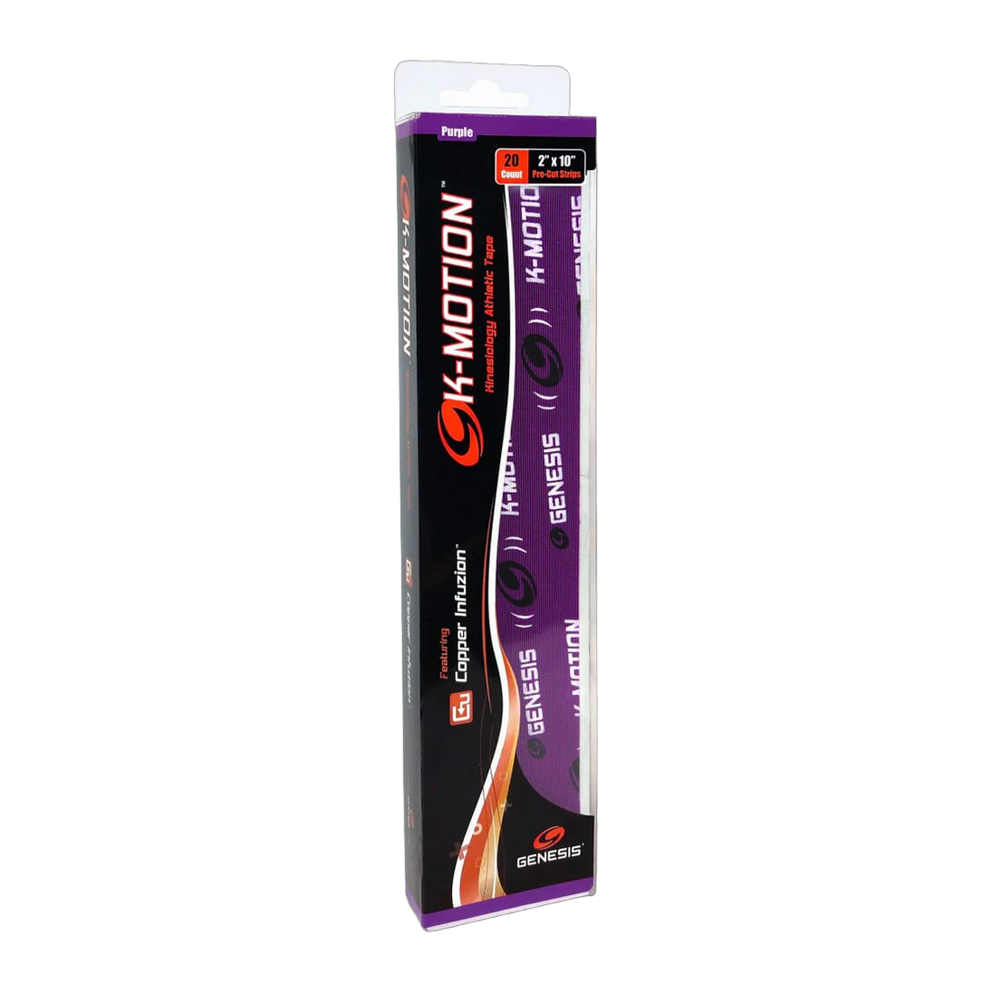 Genesis K-Motion Purple Pre-Cut 2 Inch Strips (20)