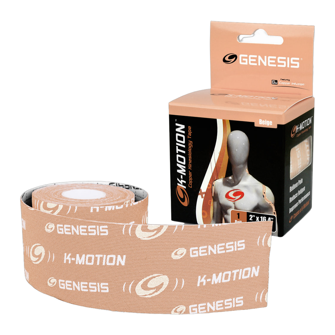 Genesis K-Motion Beige 2 Inch Roll