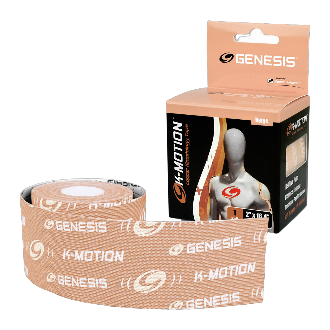 Genesis K-Motion Beige 2 Inch Roll