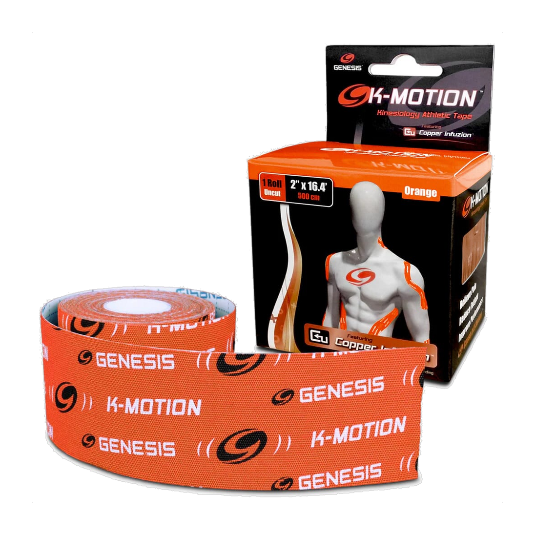Genesis K-Motion Orange 2 Inch Roll