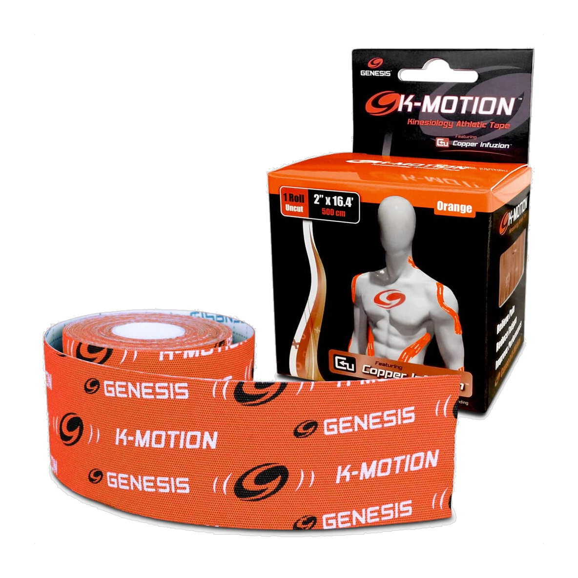 Genesis K-Motion Orange 2 Inch Roll