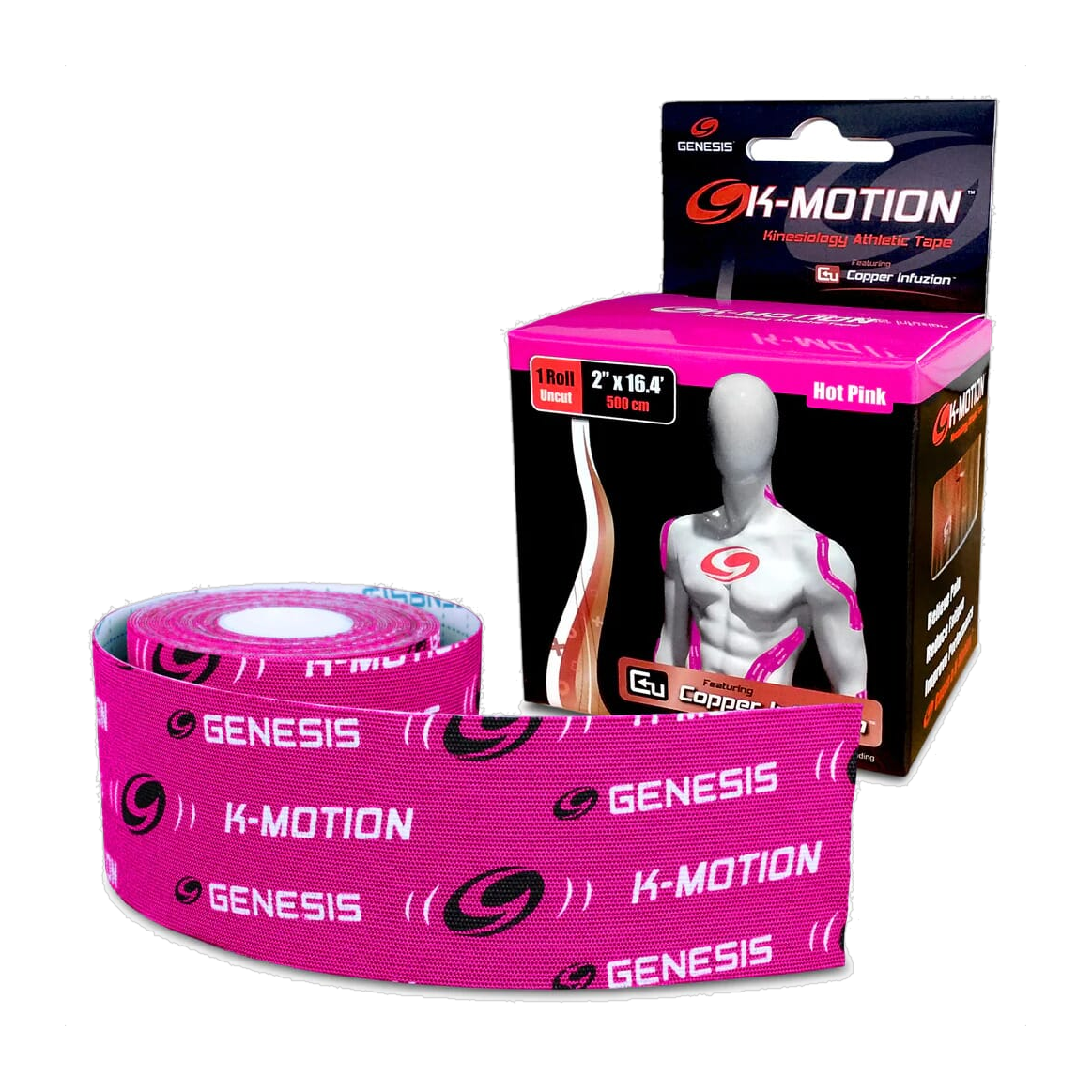 Genesis K-Motion Pink 2 Inch Roll