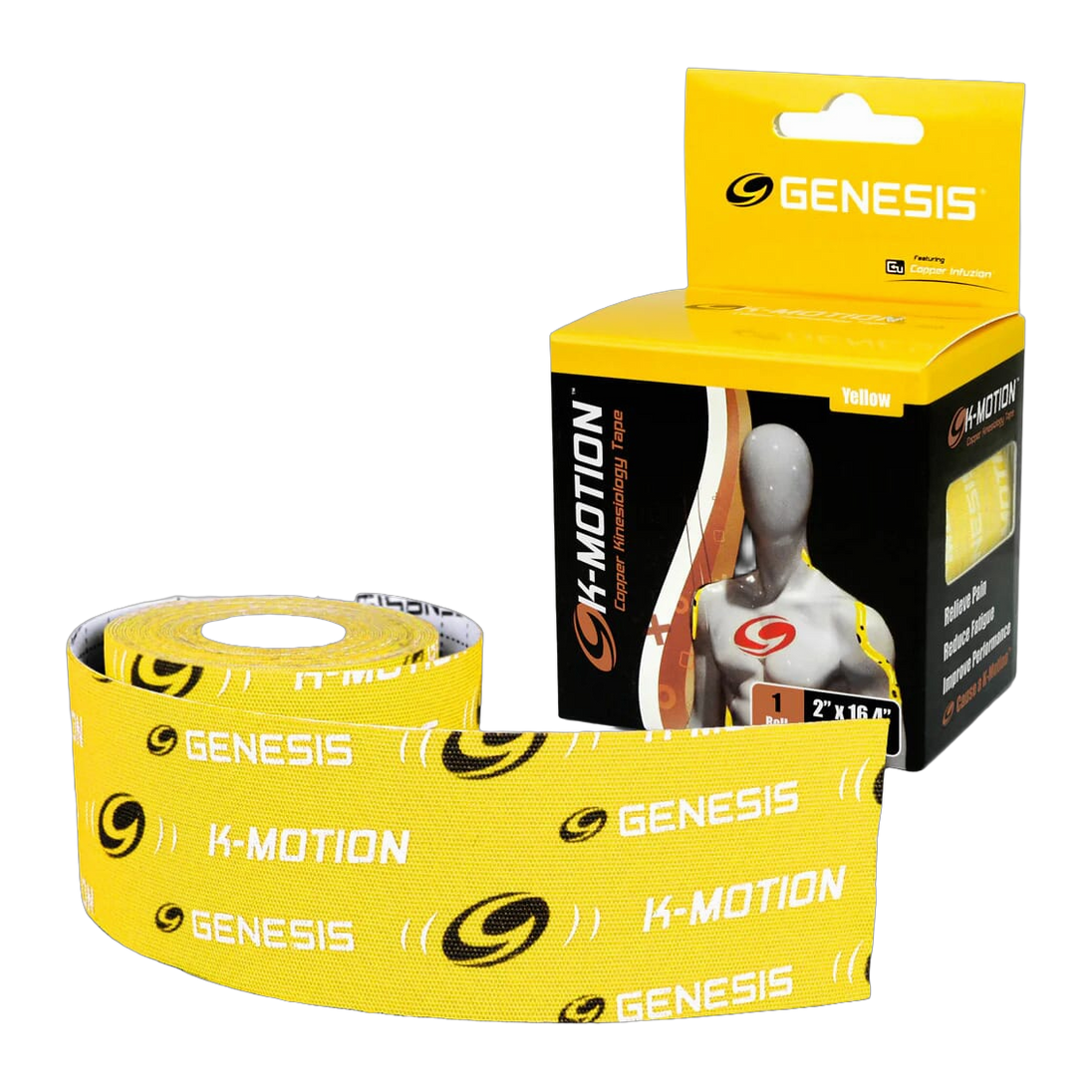 Genesis K-Motion Yellow 2 Inch Roll