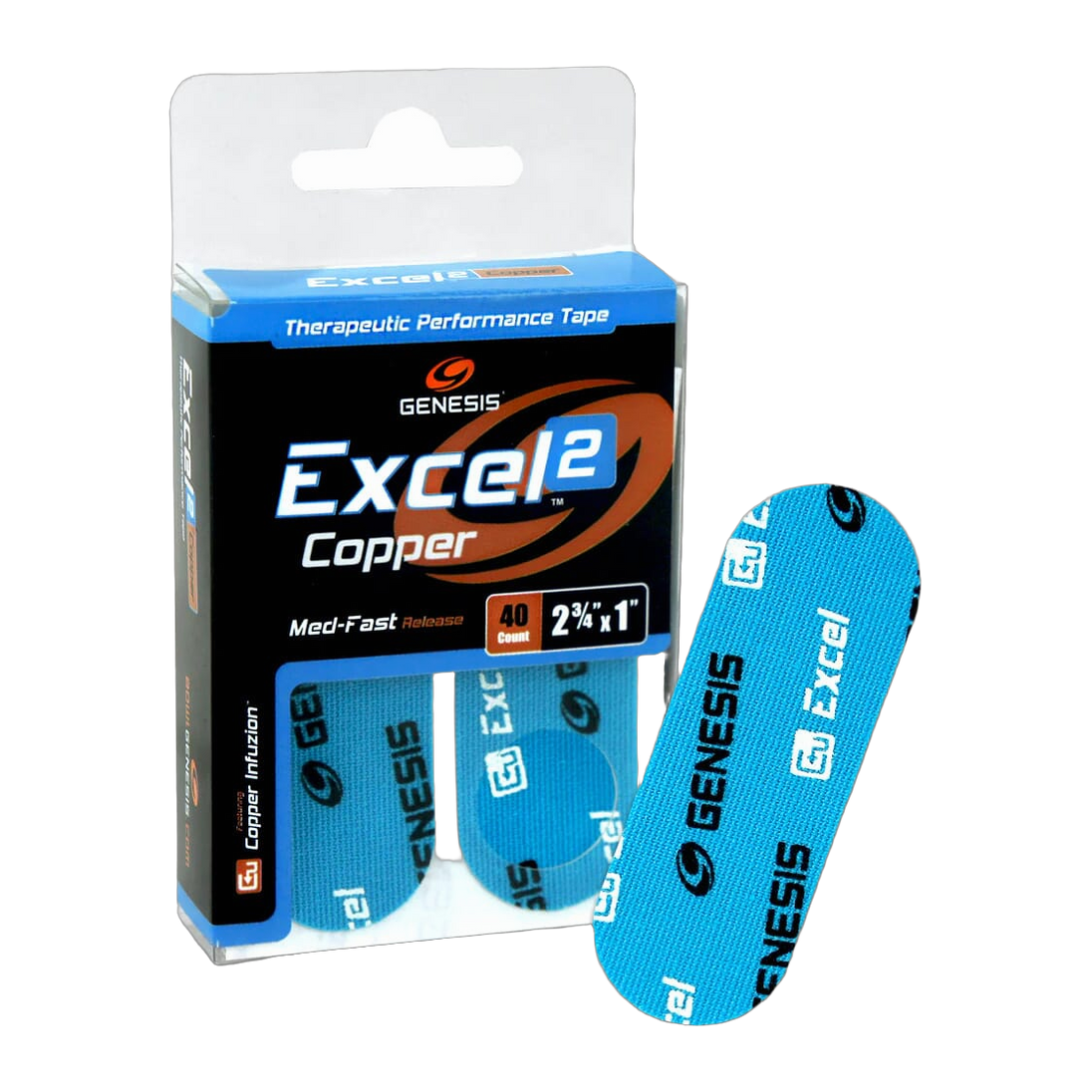 Genesis Excel COPPER Performance Fitting Tape - #2 Blue