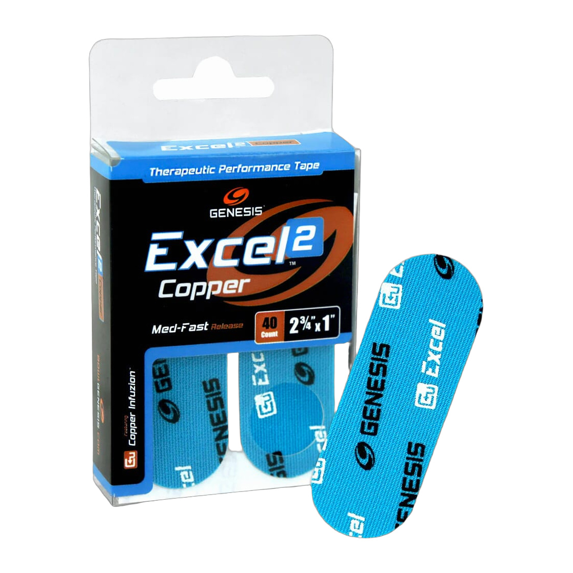 Genesis Excel COPPER Performance Fitting Tape - #2 Blue