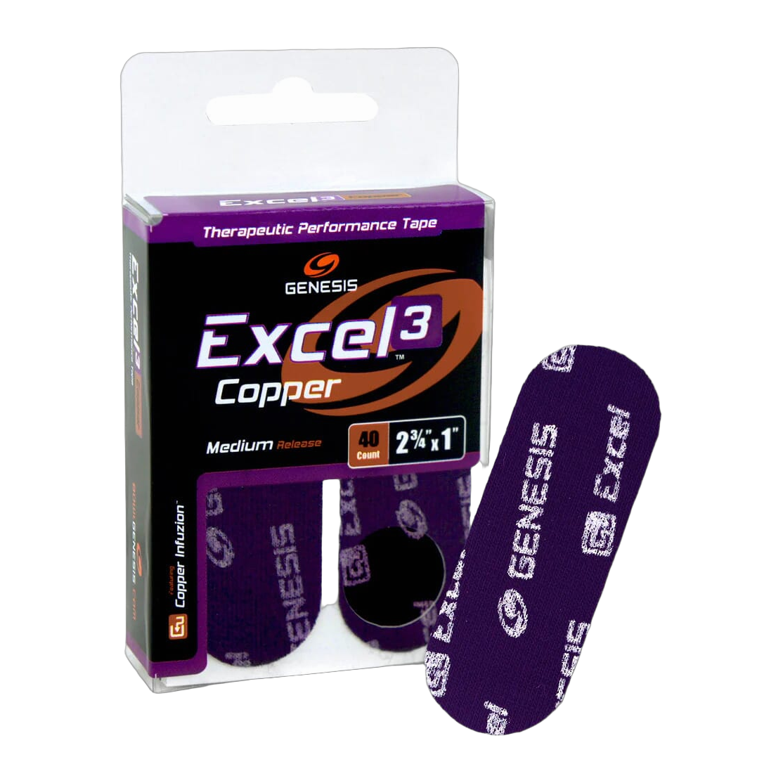Genesis Excel COPPER Performance Fitting Tape - #3 Purple
