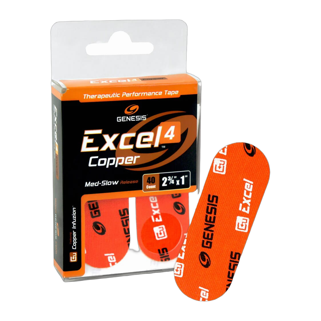 Genesis Excel COPPER Performance Fitting Tape - #4 Orange