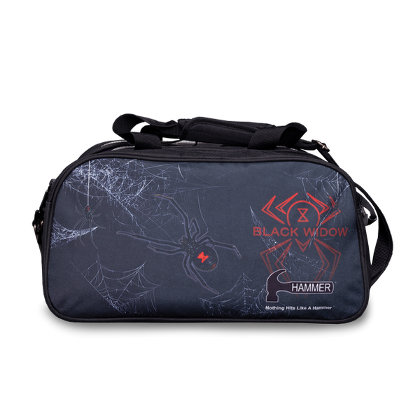 Hammer Black Widow Double Tote Bowling Bag with Shoe Pouch