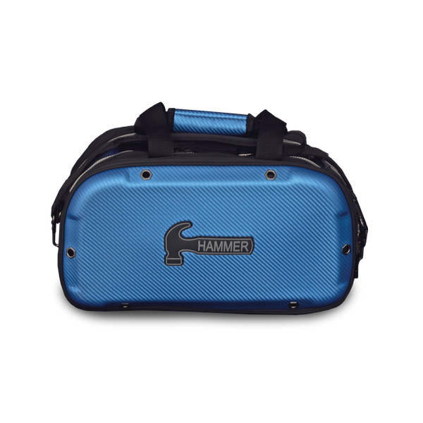 Hammer Carbon Shield Double Tote Bowling Bag - Blue