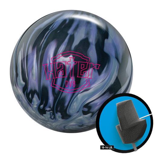 DV8 Hater Pearl bowling ball – alternate view