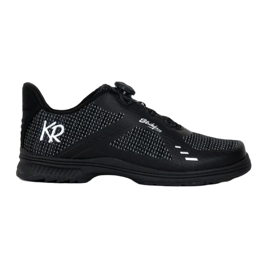 KR Strikeforce Men's Jet FT Bowling Shoes - Black/Silver, side view
