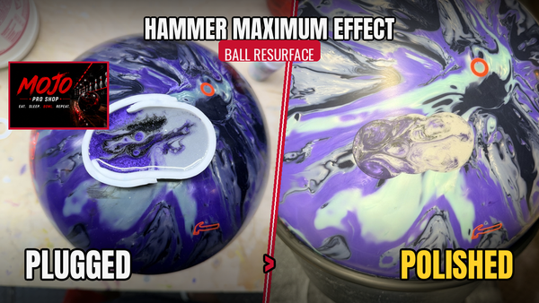 Resurfacing a Hammer Maximum Effect 🎳 Plug to PolishVideo Title