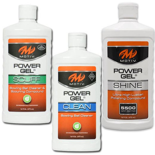 Motiv Maintenance Package - Clean, Scuff, and Shine bowling ball cleaner