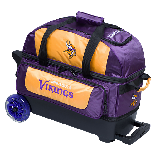 KR Strikeforce NFL Minnesota Vikings 2 Ball Roller Bowling Bag
