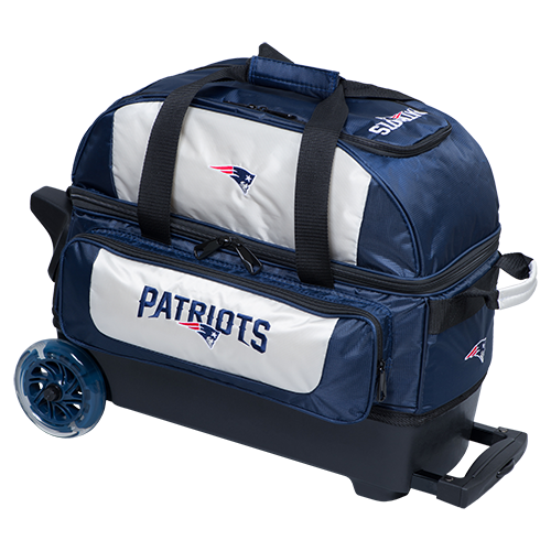 KR Strikeforce NFL New England Patriots 2 Ball Roller Bowling Bag