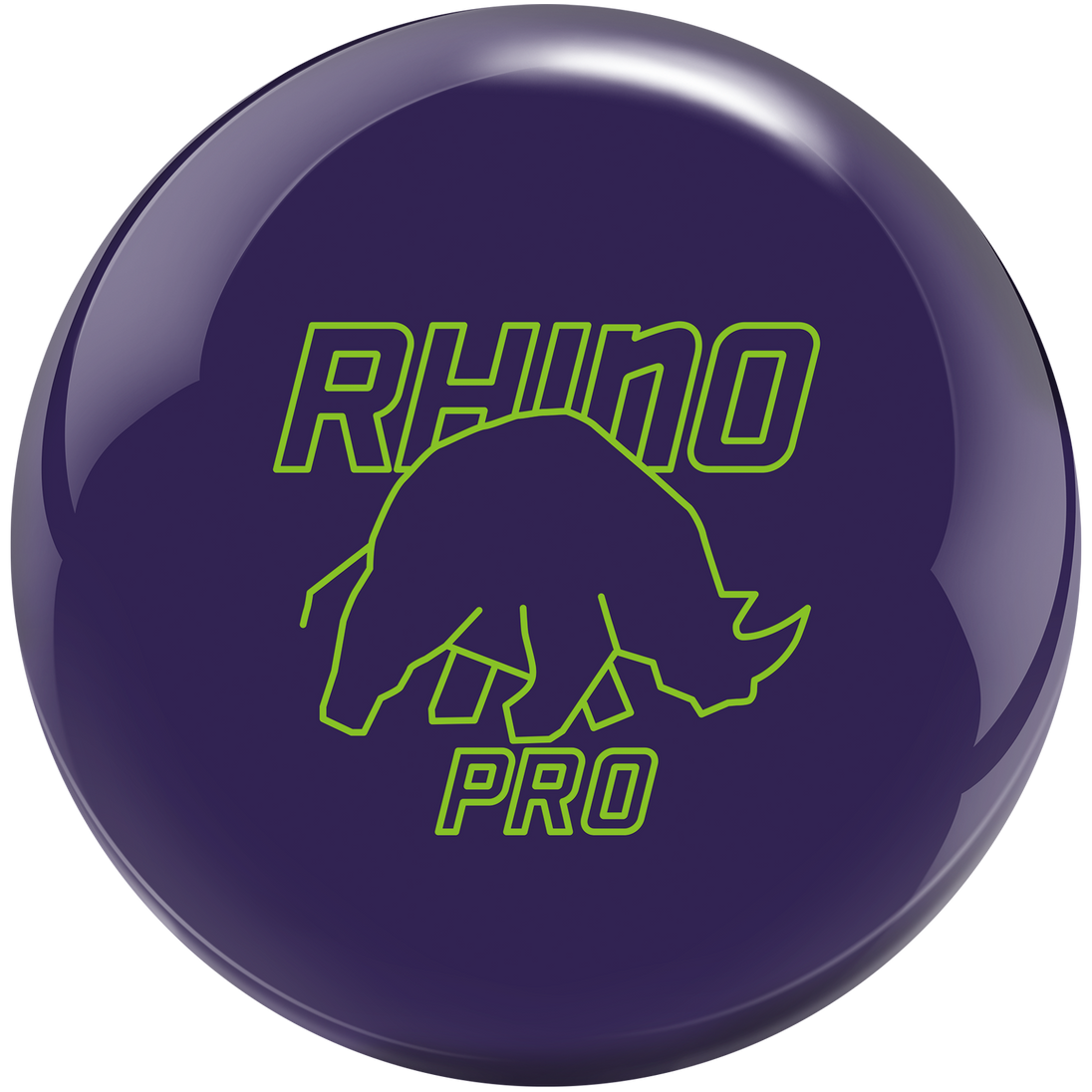 Brunswick Purple Rhino Pro Bowling Ball - Purple