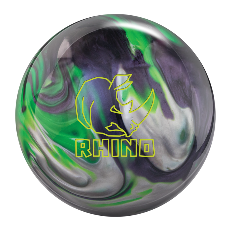 Brunswick Rhino Bowling Ball - Carbon/Lime/Silver
